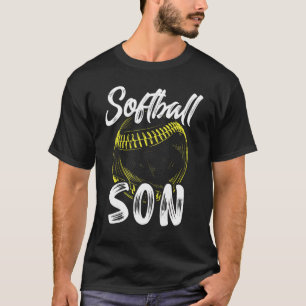 Softball Son For Him Men Family Matching Players F T-Shirt