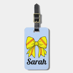 Softball Sports Custom Bag Tag