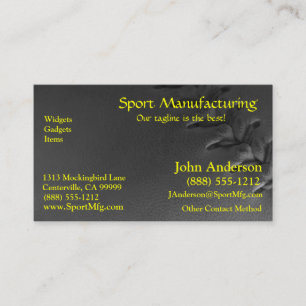 Softball Sports Field Business Card