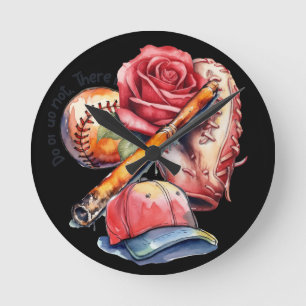 Softball Summer Round Clock