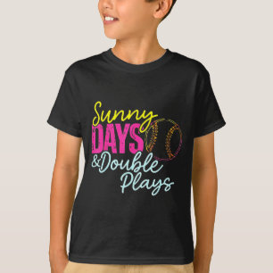Softball sunny days and double plays T-Shirt