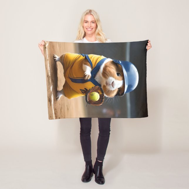Softball Superstar: The Guinea Pig's Big Game, Fleece Blanket (In Situ)