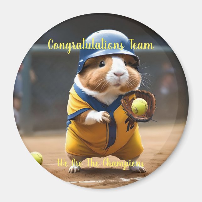 Softball Superstar: The Guinea Pig's Big Game, Magnet (Front)