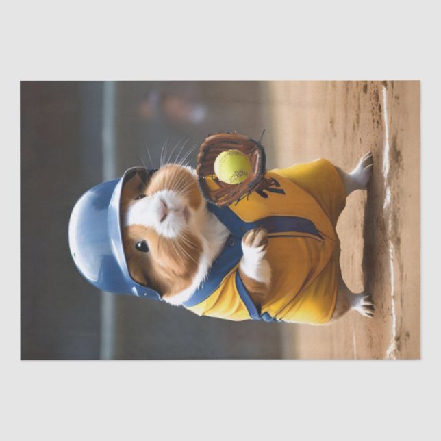 Softball Superstar: The Guinea Pig's Big Game, Tissue Paper (Front)