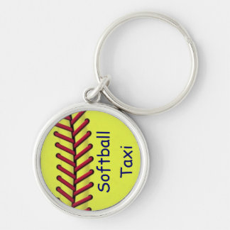 Softball Taxi Keychain