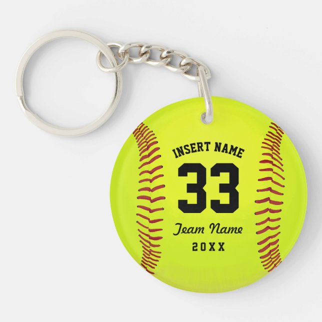 Softball Team Black Text Personnalisé (Devant)