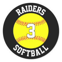 Softball Team Name and Player Number Personalized