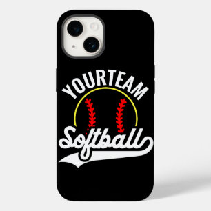 Softball Team Player ADD NAME Personalized League Case-Mate iPhone 14 Case