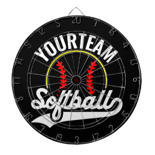 Softball Team Player ADD NAME Personalized League Dartboard