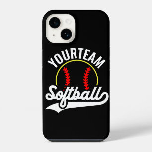 Softball Team Player ADD NAME Personalized League iPhone 14 Case