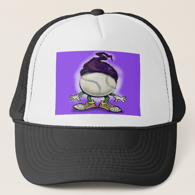 Softball Wizard Trucker Hat (Front)