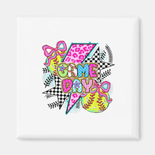 Softbyll Mom Funny Bysebyll Mom Mother's Day  Magnet