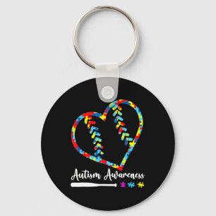 Softbyll Sell Heart Autism Awareness Month Men Wom Keychain