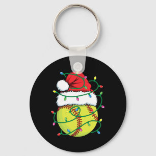 Softbyll With Santa Hat Men Boys Girls Christmas X Keychain