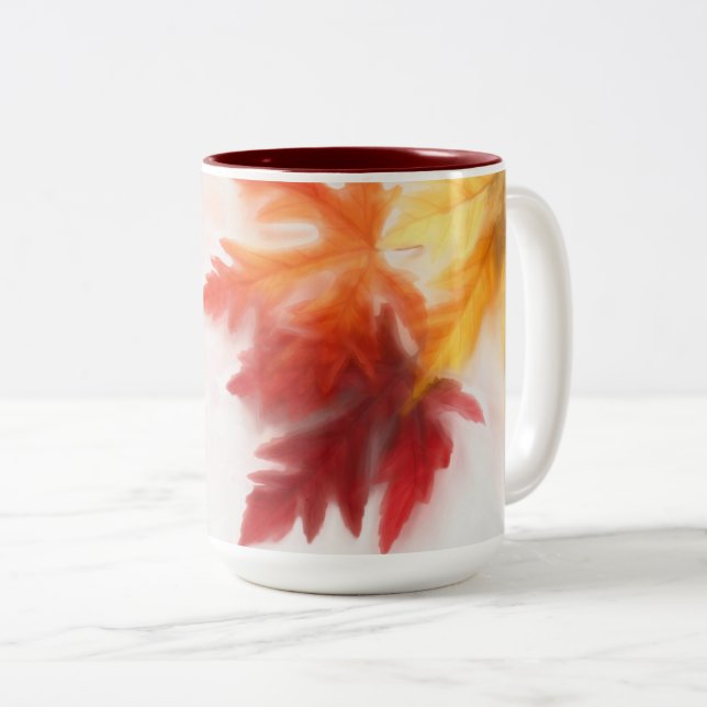 Softened Fall Ceramic Mug (Front Right)