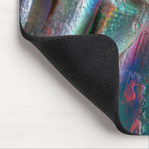 Softened psychedelic woody texture, digital rugged mouse pad