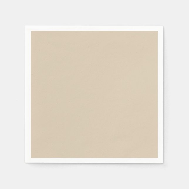 Softer Tan Solid Colour Napkin (Front)