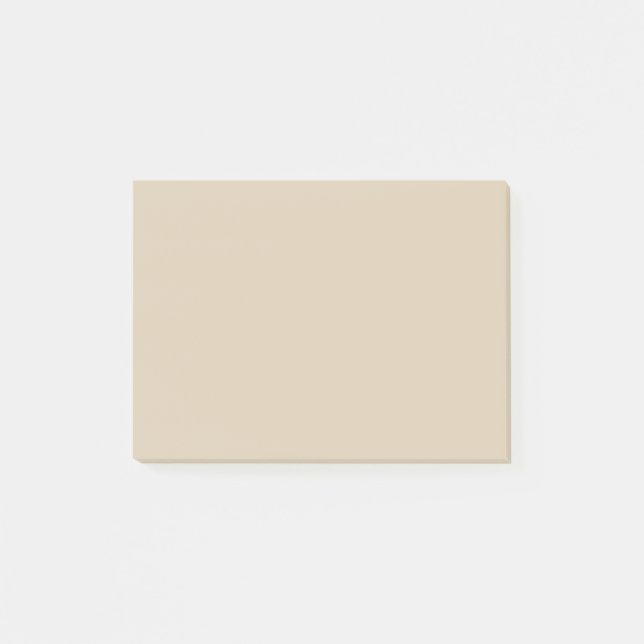 Softer Tan Solid Colour Post-it Notes (Front)