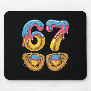 Softll 67 - Ice Cream Drip 67 Meme Funny Player Mouse Pad