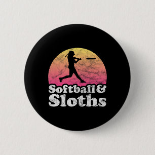 Softll And Sloths Women Or Girls Sloth 2 Inch Round Button