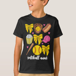 Softll Aunt For Women Softll Coquette Bow Niece Au T-Shirt