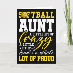 Softll Aunt Proud Aunt Of A Softll Player Aunt _2 Card