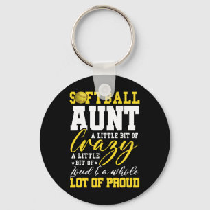 Softll Aunt Proud Aunt Of A Softll Player Aunt _2 Keychain