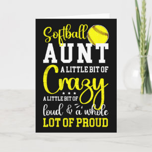 Softll Aunt Proud Aunt Of A Softll Player Aunt Card