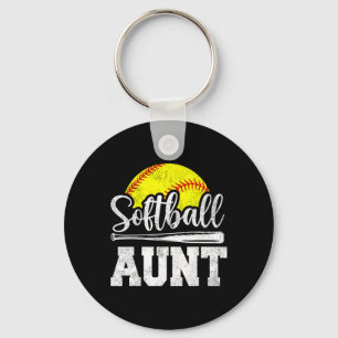 Softll Aunt Softll Player Game Day Mother's Day Gi Keychain