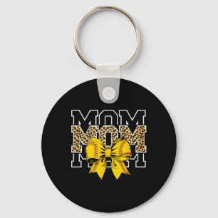 Softll Bow Women For Softll Leopard Mom Mothers Da Keychain
