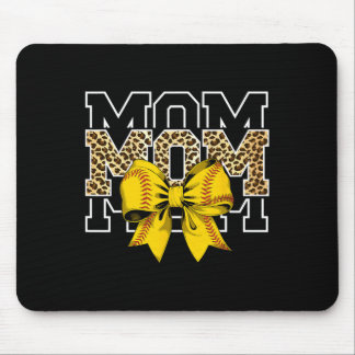 Softll Bow Women For Softll Leopard Mom Mothers Da Mouse Pad
