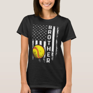 Softll Brother American Flag Vintage Christmas Xma T-Shirt