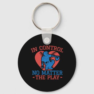 Softll Catcher In Control No Problem Softll Mom Keychain