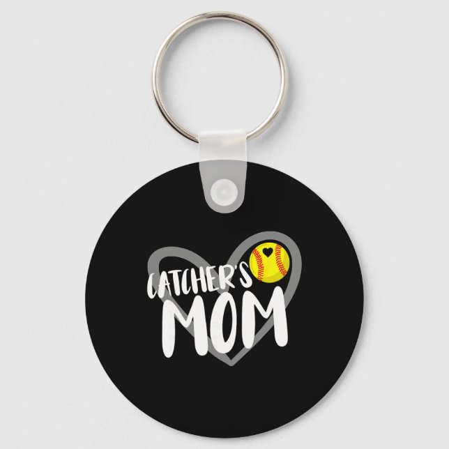 Softll Catcher's Mom  Keychain (Front)