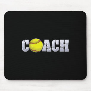 Softll Coach Coaching Istant Coach Softll Team Men Mouse Pad
