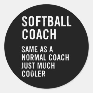 Softll Coach Definition Funny  Classic Round Sticker