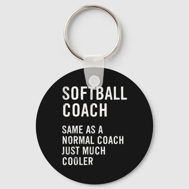 Softll Coach Definition Funny  Keychain (Front)