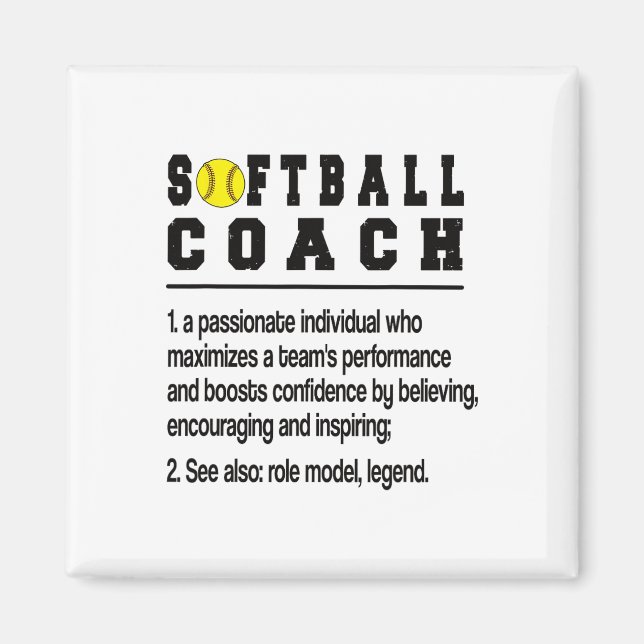 Softll Coach Definition Softll Coaching  Magnet (Front)