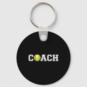 Softll Coach Shirt Sports Coaching Staff Head Coac Keychain