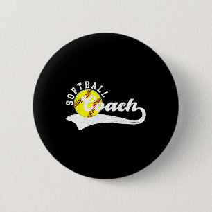 Softll Coach Softll Coaching Best Softll Coach _1 2 Inch Round Button