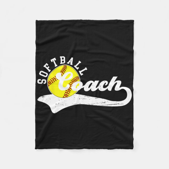 Softll Coach Softll Coaching Best Softll Coach _1  Fleece Blanket (Front)