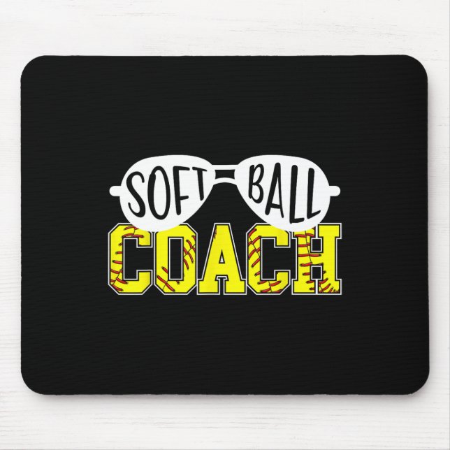 Softll Coach Softll Coaching Funny Softll Coach  Mouse Pad (Front)