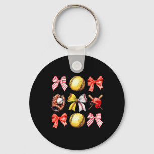Softll Coquette Bow Softll Mama Softll Mom Mothers Keychain