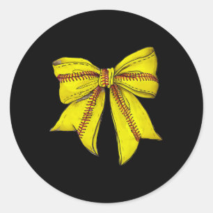 Softll Coquette Bow Softll Mom Mothers Day Softll Classic Round Sticker