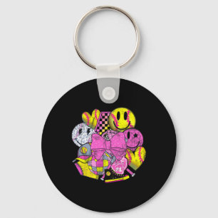 Softll Coquette Bows Game Day Softll Lover _2 Keychain