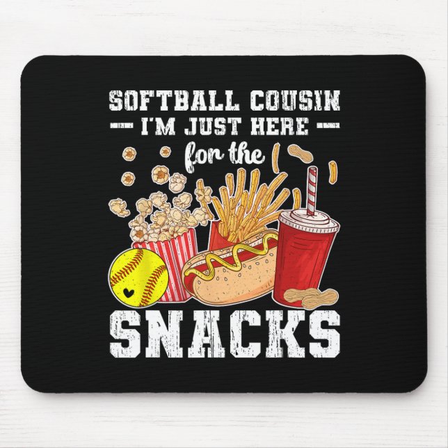 Softll Cousin Funny Cousin Of A Softll Player Cous Mouse Pad (Front)