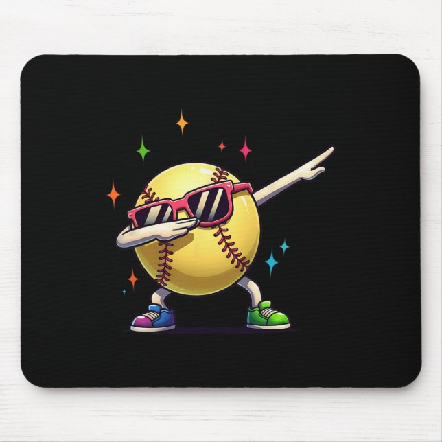 Softll Dab Dance Funny Softll Player Kids Boys Adu Mouse Pad (Front)