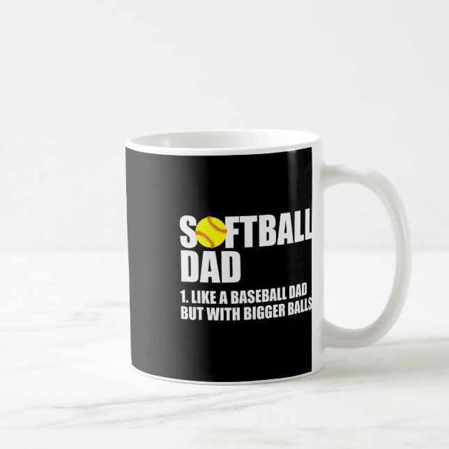 Softll Dad Definition Funny  Coffee Mug (Right)