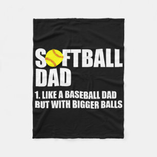 Softll Dad Definition Funny Fleece Blanket