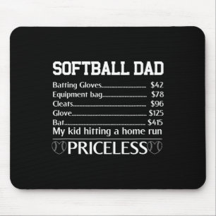 Softll Dad Fathers Day Funny Men Papa Softll Playe Mouse Pad